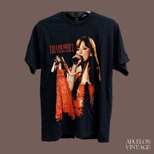 Taylor Swift Eras Tour Tee | Black Graphic | Size L | 2023 Merch
